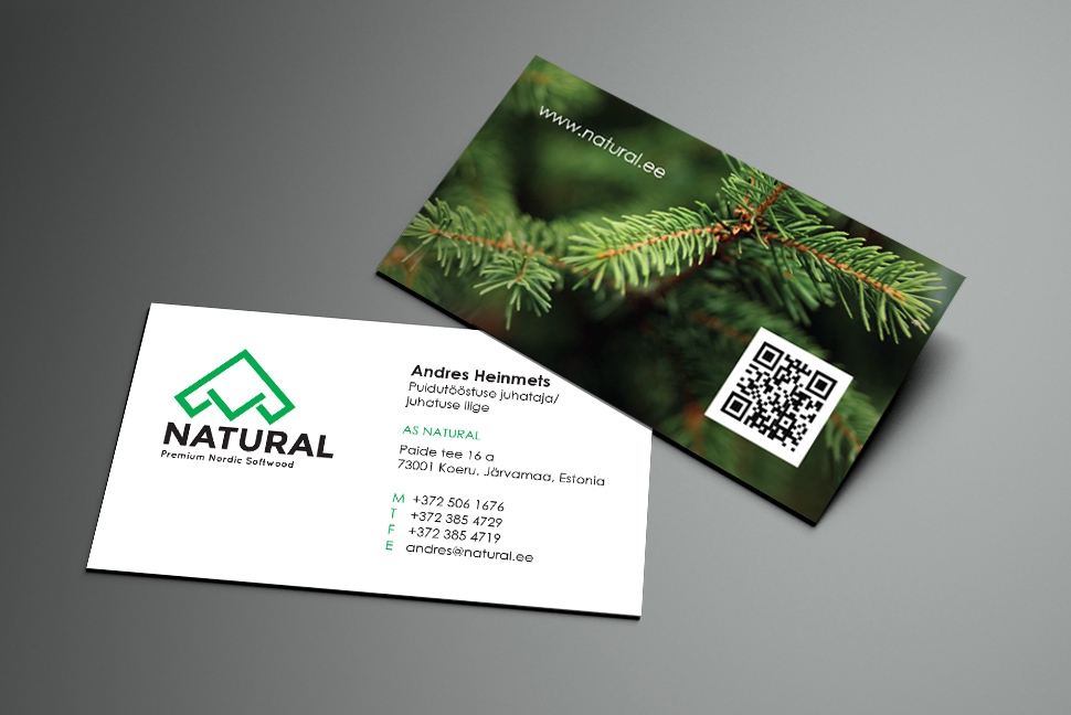 Natural identiteet, veebilahendus, trükised