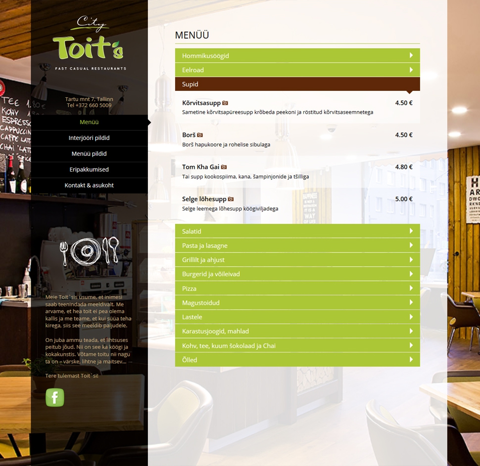 Toit`s  - Fast Casual Restaurant